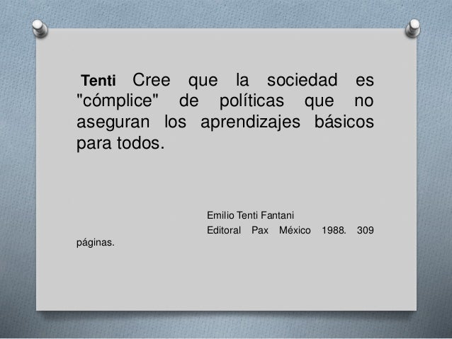 el arte del buen maestro emilio tenti